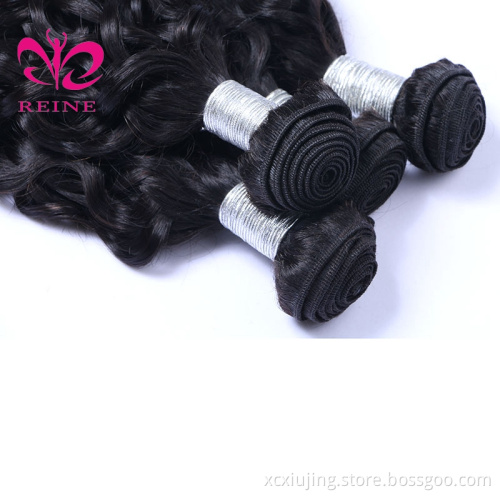 Wholesale raw unprocessed water wave brazilian human hair weft,100% virgin brazilian cuticle aligned hair